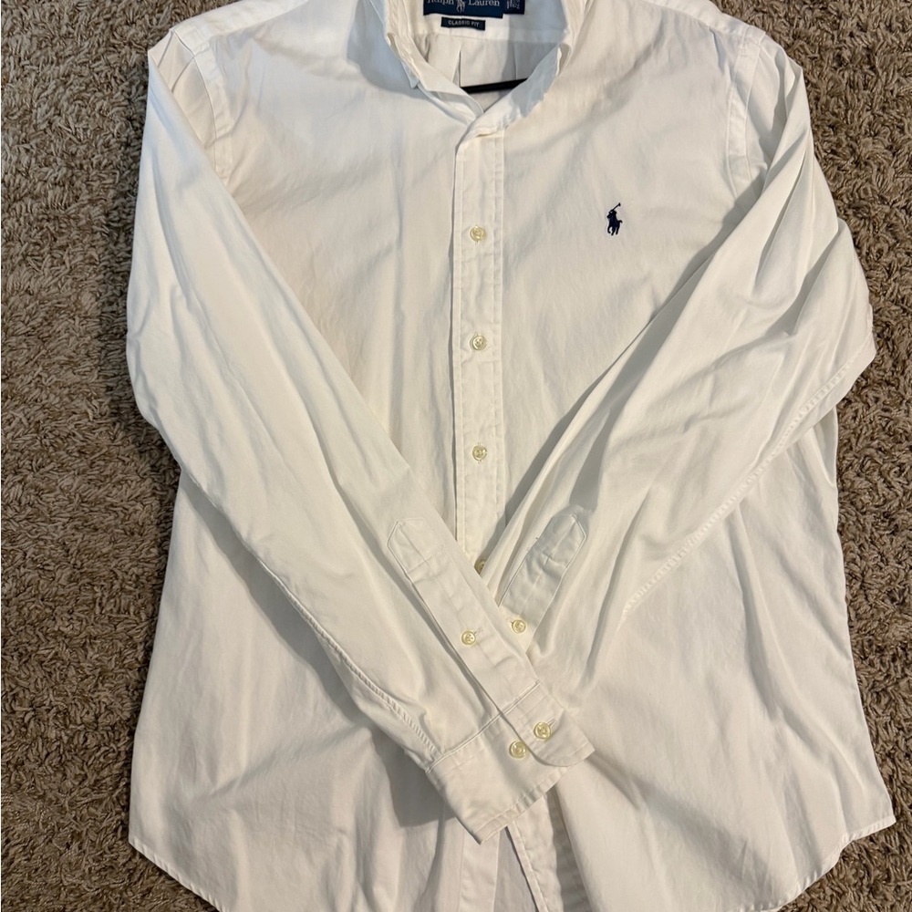 Ralph Lauren White Button Down Shirt